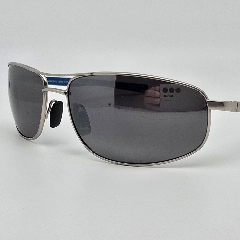 *SOLD* Maui Jim MJ272-17M North Point Silver Frame Polarized Lens Sunglasses